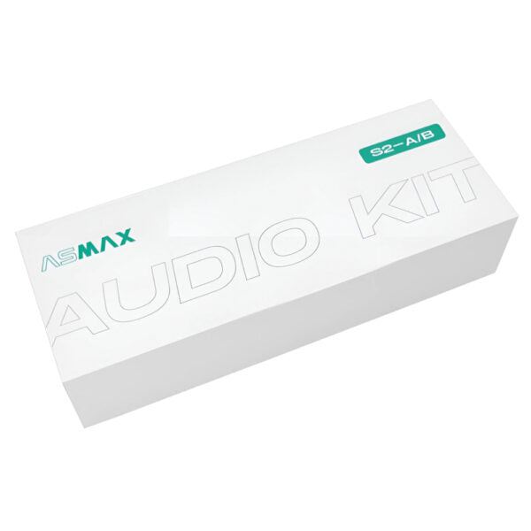 ASMAX S2 A/B audio clamp kit original packaging for motorcycle intercom accessories