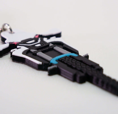 Κοντινό πλάνο της 3D printed μοτοσικλέτας CF Moto 450MT white